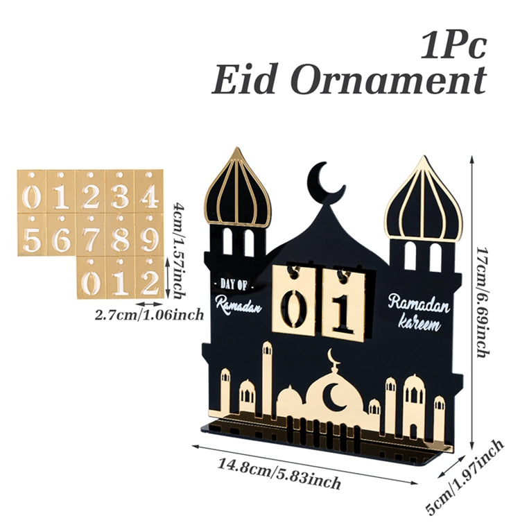 Ramadan Countdown Calendar Eid Mubarak Ornament