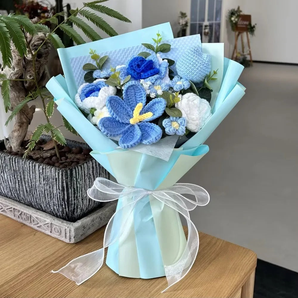 Hand Knitted Tulip Flowers