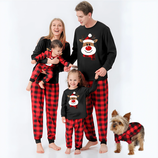 Deer Christmas Family Set Matching Outfits