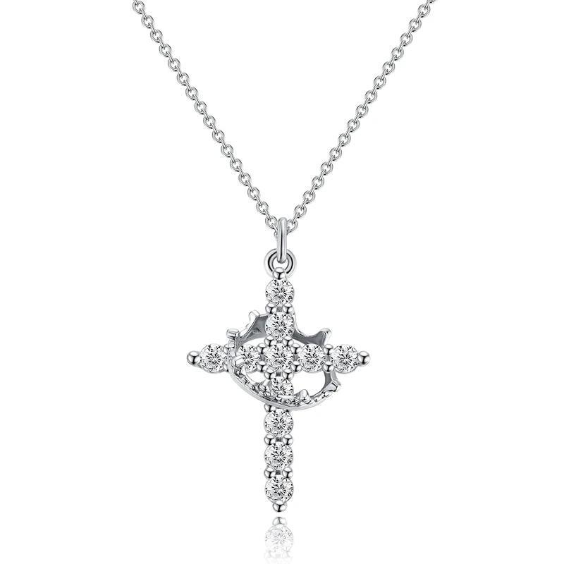 Crystal Nest™Cross Crown Necklace