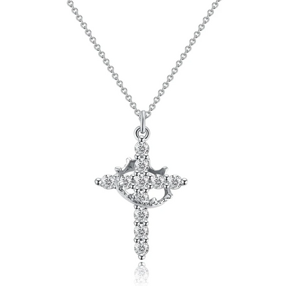 Crystal Nest™Cross Crown Necklace