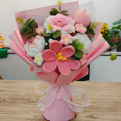 Hand Knitted Tulip Flowers