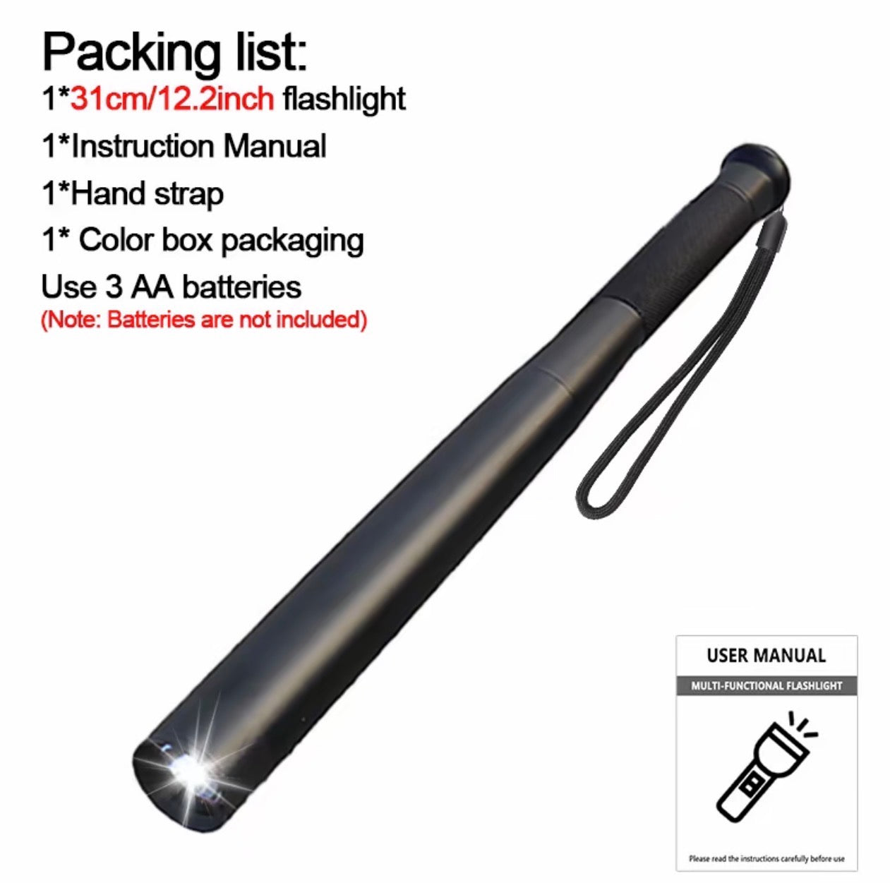 LumaBat™ Pro Tactical LED Safety Flashlight