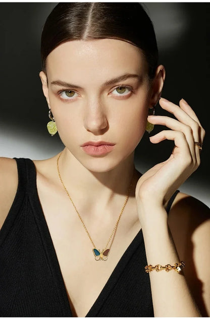 Adjustable Color Changing Butterfly Necklace