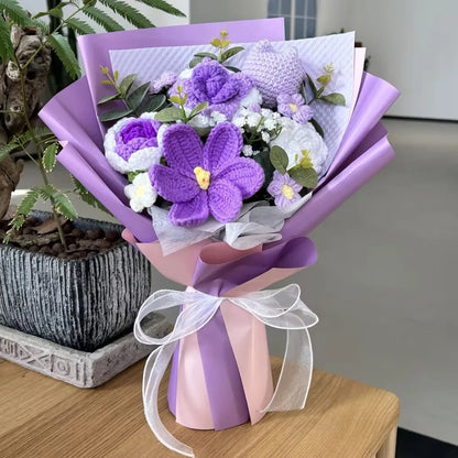 Hand Knitted Tulip Flowers